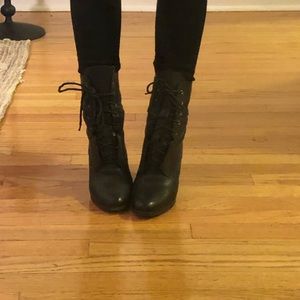 Rag & Bone lace up block heel booties 37